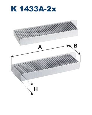 FILTRON K 1433A-2x Filter, cabin air