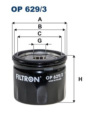 FILTRON OP 629/3 Oil Filter