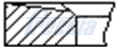 Piston Ring Kit FRECCIA FR10-376500