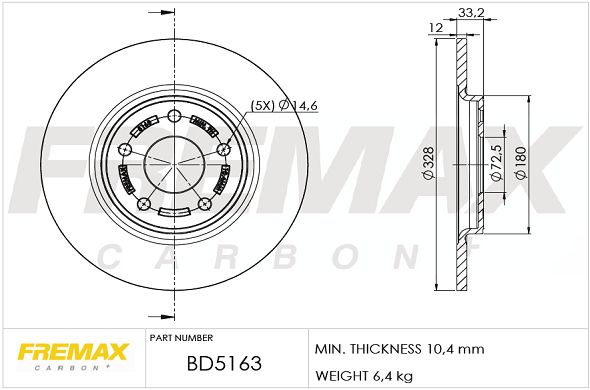 FREMAX BD-5163 Brake Disc