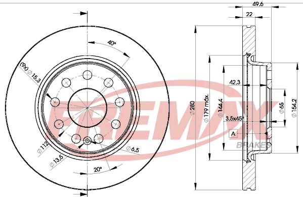 FREMAX BD-5614 Brake Disc