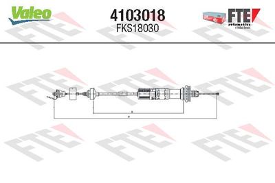 Cable Pull, clutch control FTE 4103018