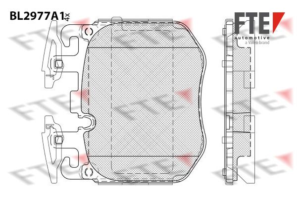 FTE 9011223 Brake Pad Set, disc brake