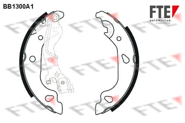 FTE BB1300A1 Brake Shoe Set