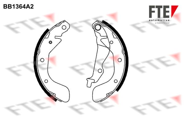 FTE BB1364A2 Brake Shoe Set