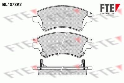 Brake Pad Set, disc brake FTE BL1878A2