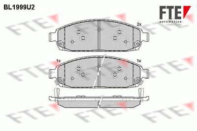 Brake Pad Set, disc brake FTE BL1999U2