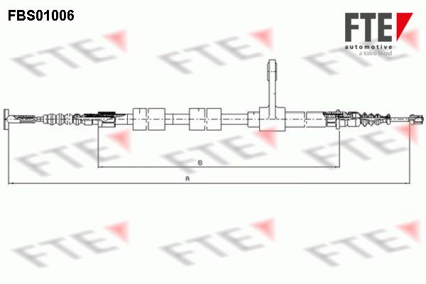 FTE FBS01006 Cable Pull, parking brake