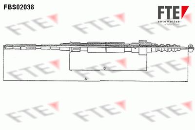 Cable Pull, parking brake FTE FBS02038