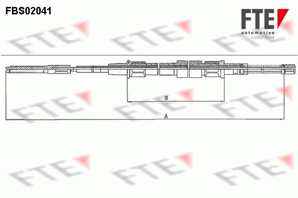 FTE FBS02041 Cable Pull, parking brake