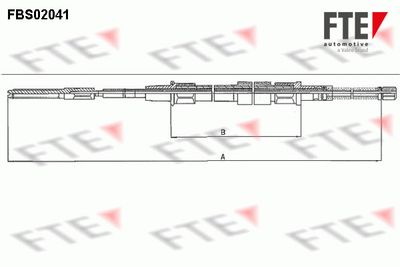 Cable Pull, parking brake FTE FBS02041