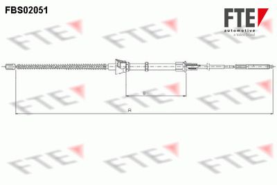 Cable Pull, parking brake FTE FBS02051