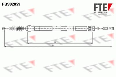 Cable Pull, parking brake FTE FBS02059