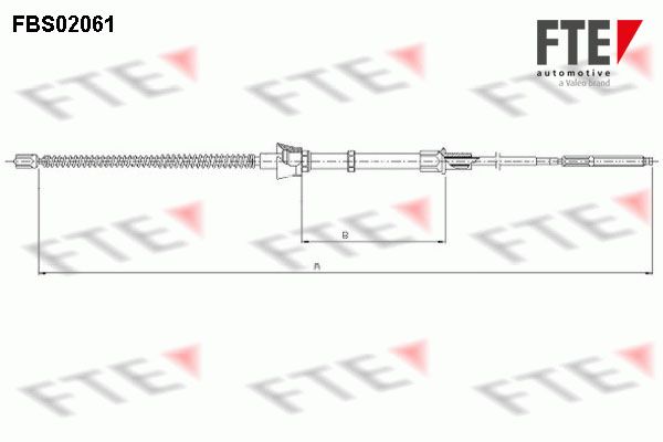FTE FBS02061 Cable Pull, parking brake