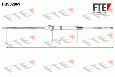 Cable Pull, parking brake FTE FBS02061