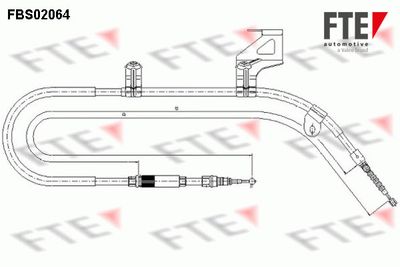Cable Pull, parking brake FTE FBS02064