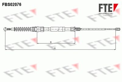 Cable Pull, parking brake FTE FBS02076