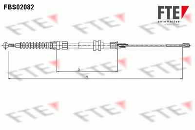 Cable Pull, parking brake FTE FBS02082
