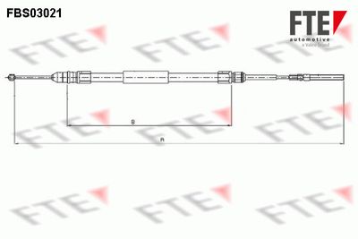 Cable Pull, parking brake FTE FBS03021