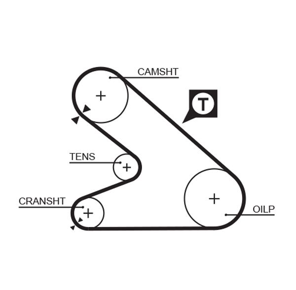 GATES 5054 Timing Belt