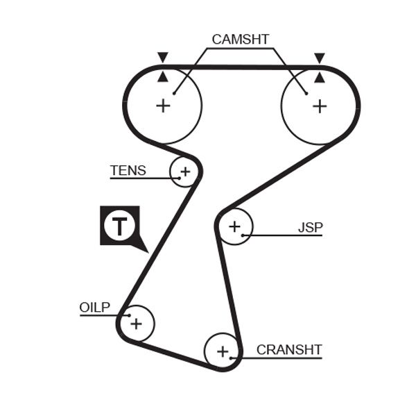 GATES 5244XS Timing Belt