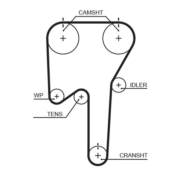 GATES 5533XS Timing Belt
