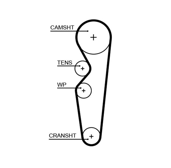 GATES 5665XS Timing Belt