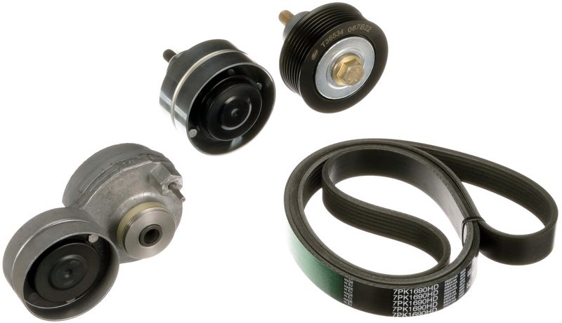 GATES K027PK1690HD V-Ribbed Belt Set