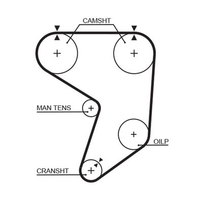 Timing Belt GATES T237RB