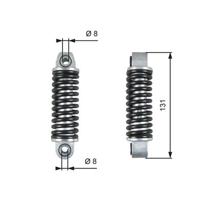 Vibration Damper, V-ribbed belt GATES T39151