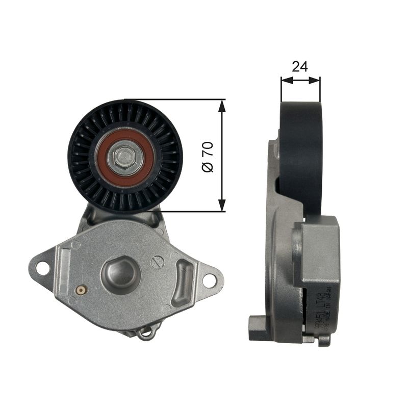 GATES T39246 Belt Tensioner, V-ribbed belt