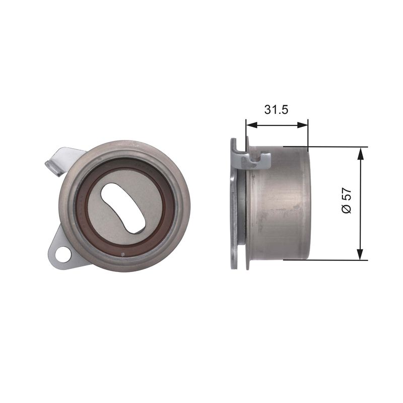 GATES T41244 Tensioner Pulley, timing belt