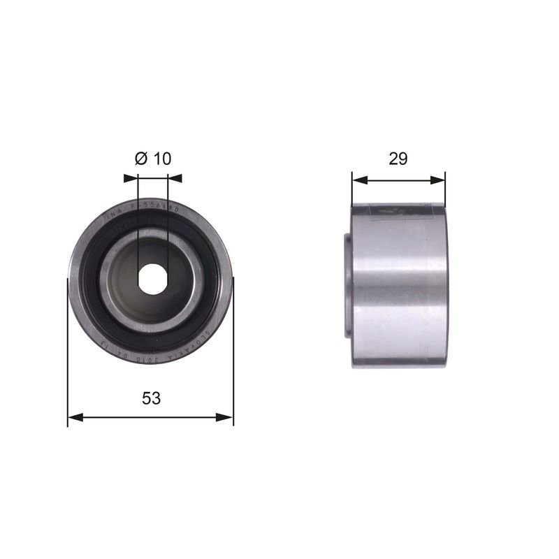 GATES T42059 Deflection Pulley/Guide Pulley, timing belt
