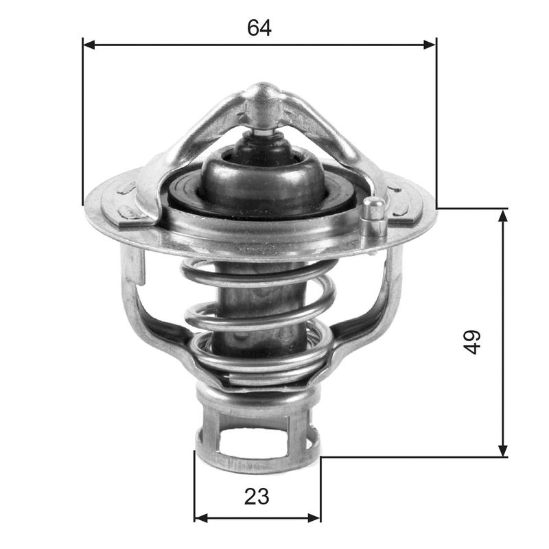 GATES TH04082 Thermostat, coolant