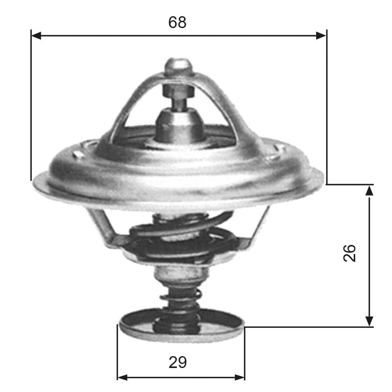 GATES TH08983G1 Thermostat, coolant