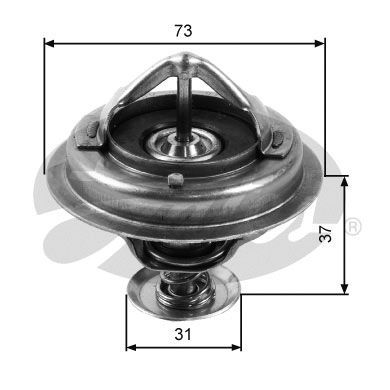 Thermostat, coolant GATES TH24588G1