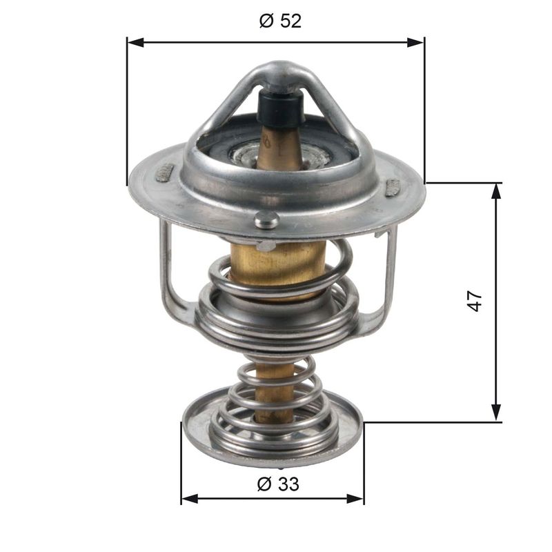 GATES TH30580G1 Thermostat, coolant