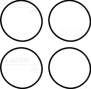 Gasket Set, intake manifold GLASER M36665-00