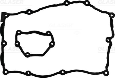 Gasket Set, cylinder head cover GLASER V37110-00
