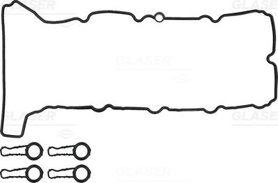Gasket Set, cylinder head cover GLASER V38782-00