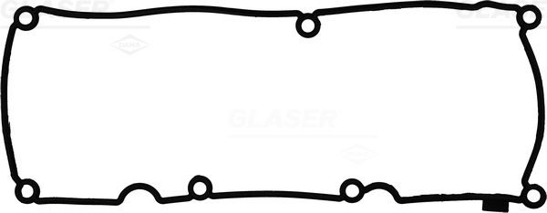 GLASER X59933-01 Gasket, cylinder head cover