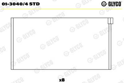 Connecting Rod Bearing GLYCO 01-3040/4 STD