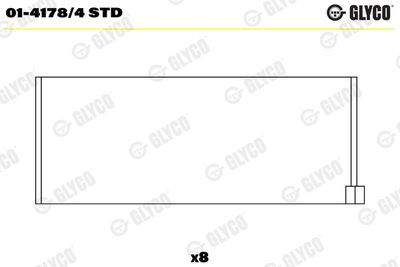 Connecting Rod Bearing GLYCO 01-4178/4 STD
