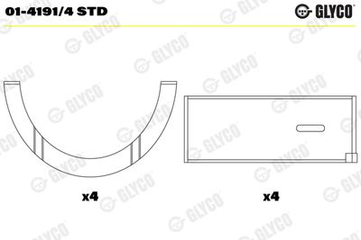 Connecting Rod Bearing GLYCO 01-4191/4 STD