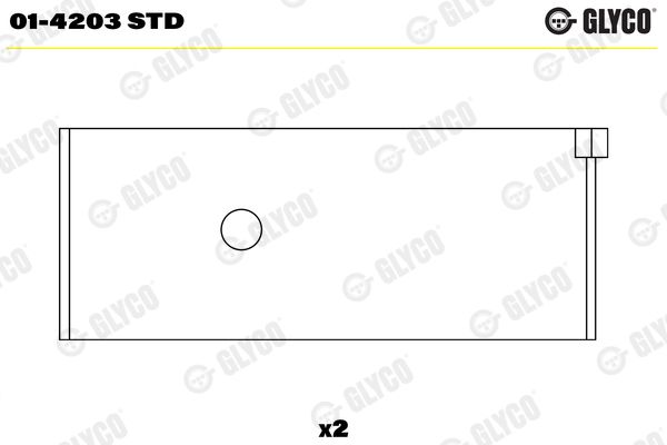 GLYCO 01-4203 STD Connecting Rod Bearing