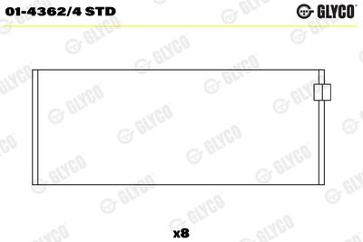 Connecting Rod Bearing GLYCO 01-4362/4 STD