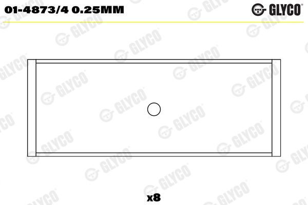 GLYCO 01-4873/4 0.25MM Connecting Rod Bearing