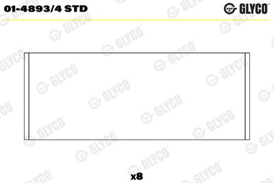 Connecting Rod Bearing GLYCO 01-4893/4 STD