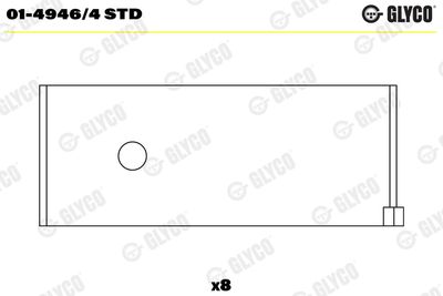 Connecting Rod Bearing GLYCO 01-4946/4 STD