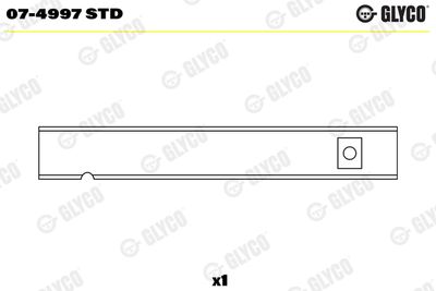 Bushing, rocker arm GLYCO 07-4997 STD